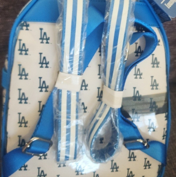 Loungefly MLB Los Angeles Dodgers Clear Mini Backpack - Picture 2 of 3